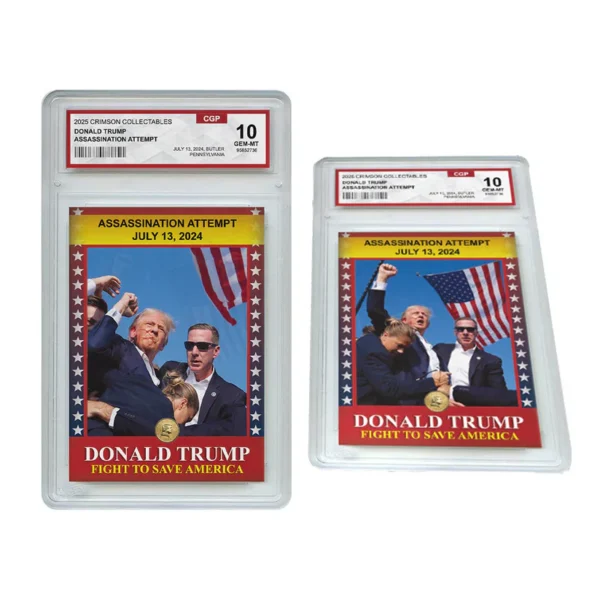 Donald Trump Assassination Attempt Trading Card