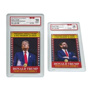 3D Donald Trump/JD Vance Trading Card