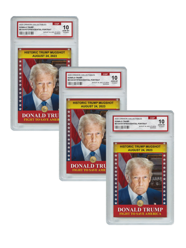 3 x 3D Trading Card Mugshot/Presidential Portrait
